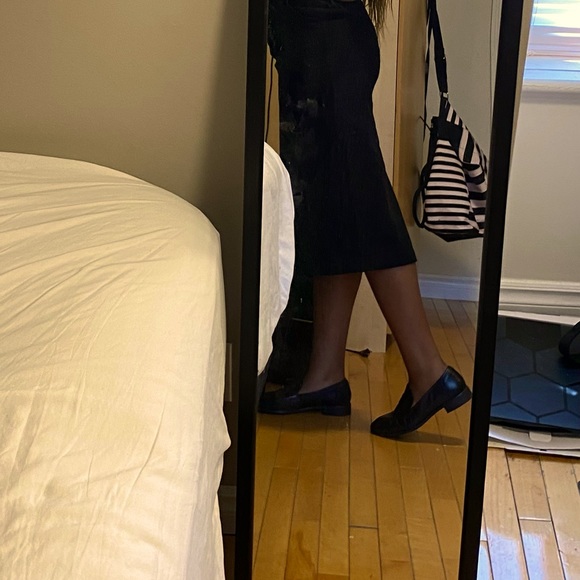 Twik Midi Denim Black Skirt - Picture 2 of 6